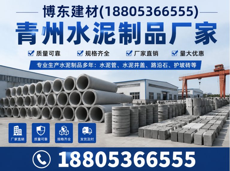 潍坊滨海经济技术开发区青州水泥制品厂家展示图
